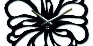 Часы цветок каплями