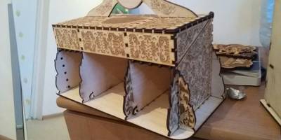 Шкатулка орнамент гравировкой