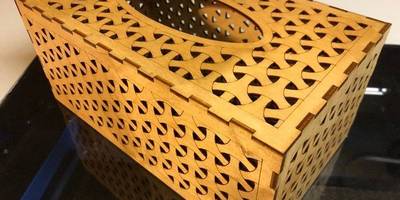 Шкатулка tissue box 3mm birch plywood