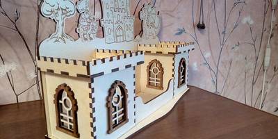 Карандашница замок девочке на 8 марта