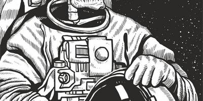 Скелеткосмонавт принт cdr