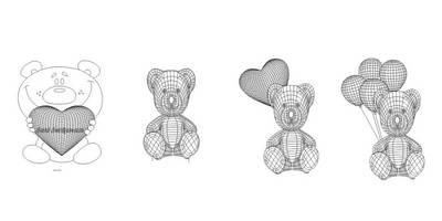 Led светильник медведи