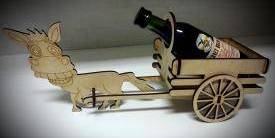 Минибар осел с повозкой