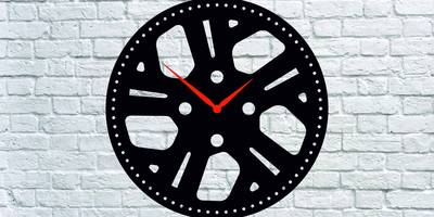 Часы авто колесо