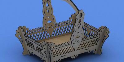 Сборная модель корзинки