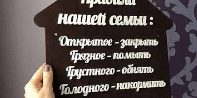 Ключница Правила нашей семьи 86