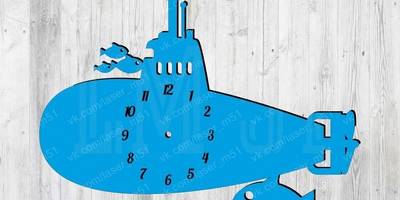 Часы детские подводная лодка