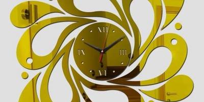 Часы инсталяция капли