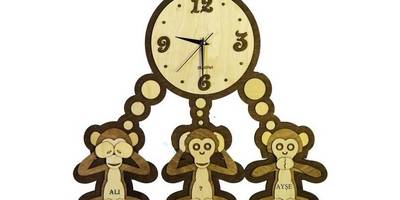 Часы три мартышки