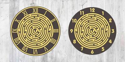 Часы лабиринты 2 вида