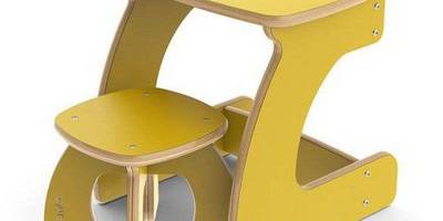 Детский комплект табурет и столик