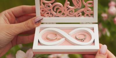 Шкатулка wedding ring box couple ring box