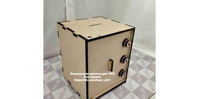 Шкатулка для декупажа сейф