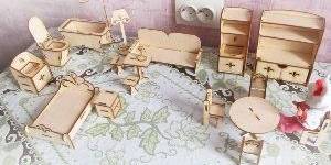Кукольная мебель - набор большой