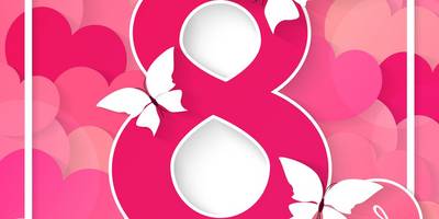 Клипарт 8 марта под открытку