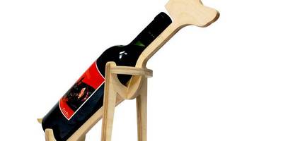 Подставка для бутылки собака