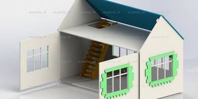 Кукольный домик в один этаж