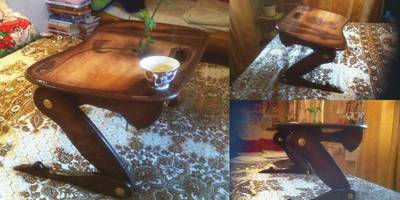 Столик для ноутбука девушка