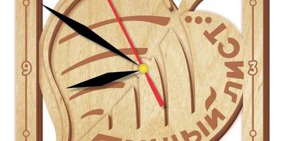 Часы банный лист