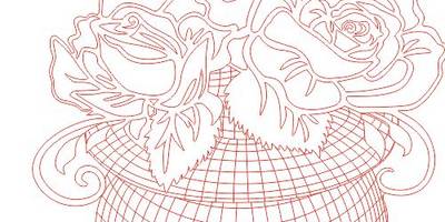 Led светильник ваза с цветами