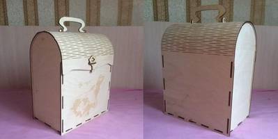 Шкатулка сумка сундук с ручкой