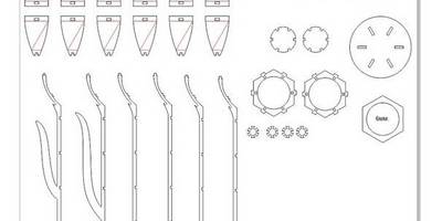 8 марта цветок из фанеры