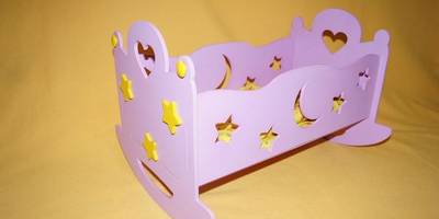 Кукольная мебель - кроватка месяцы