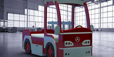 Детская кровать машина