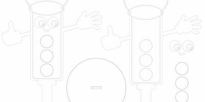 Вкладыши для детей - светофор