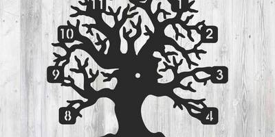 Часы заготовка циферблат в виде дерева