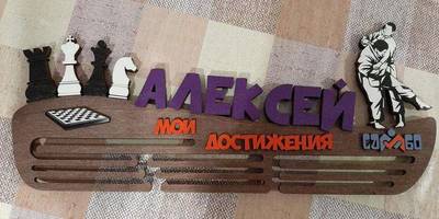 Медальница Самбо и шахматы 108