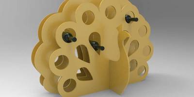 Минибар павлин