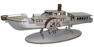 Сборная модель Парохода гребным колесом 93