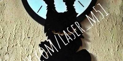 Часы сползающий кот