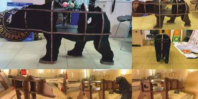 Стол полка медведь