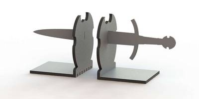 Стопоры для книг меч