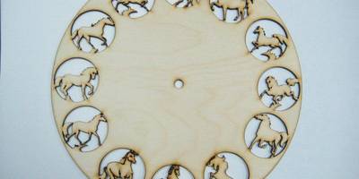 Часы заготовка 12 лошадей