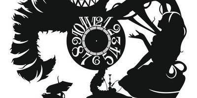 Часы чеширский кот и алиса