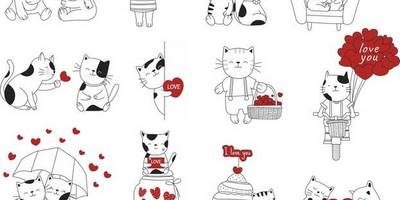 8 марта влюбленные котики