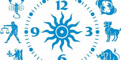 Часы знаки зодиака заготовка