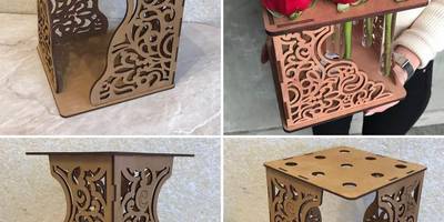 Куб на 9 колб с цветами