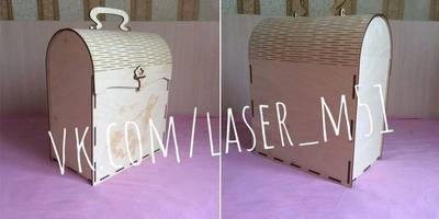 Шкатулка сумочка с гибкой крышкой