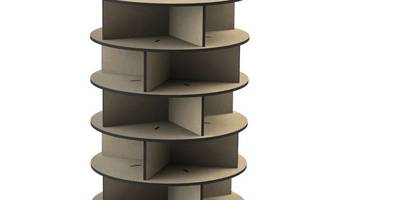 Полка напольная круг простая