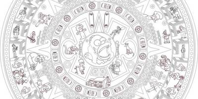 Часы заготовка симпсоны