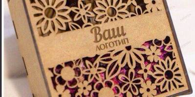 Шкатулка декоративная с логотипом