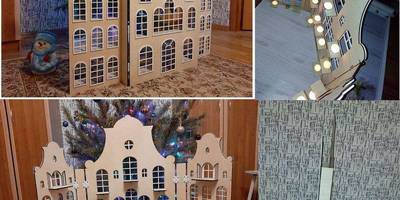 Сборная модель детского домика 112