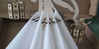 Салфетницы девушка с коромыслом