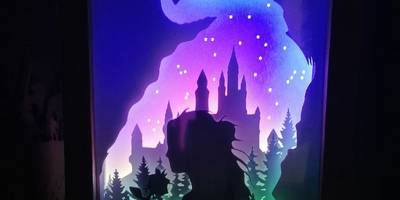 Сувенир на 8 марта ночник красавица и чудовище