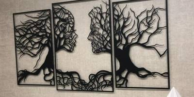 Настенное панно лица подарок на 8 марта