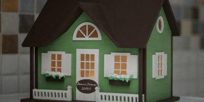 Шкатулка домик декоративный